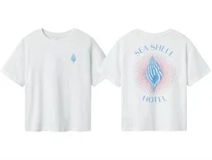 Name It t-shirt lucent hvid med glitter print